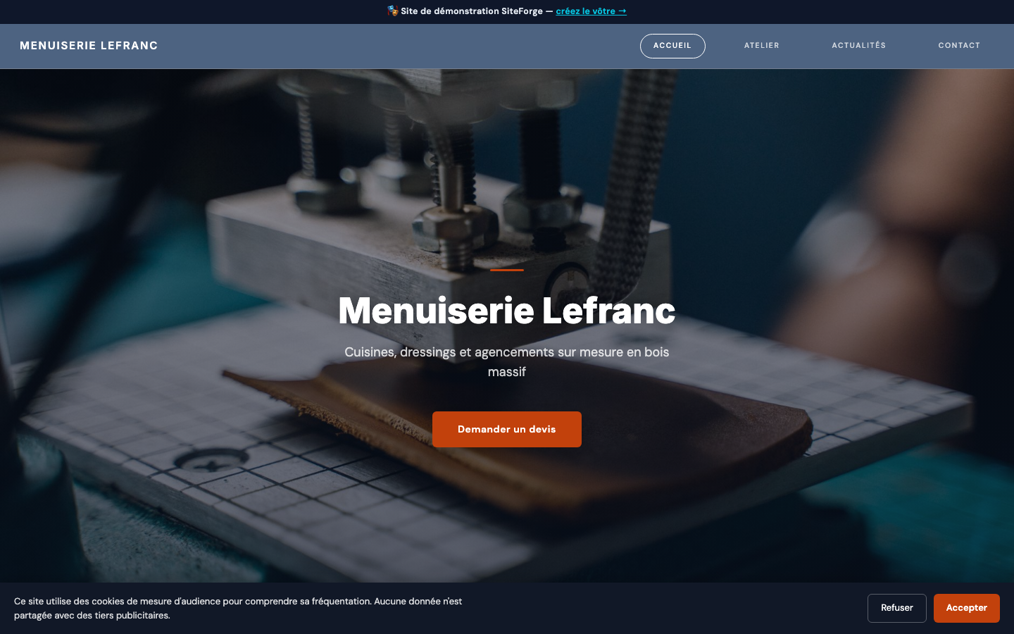 Demo — Menuiserie Lefranc